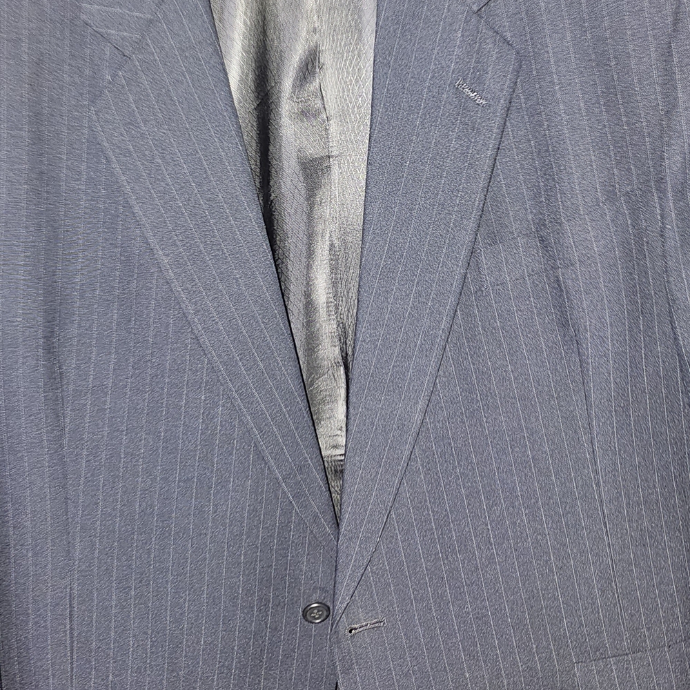 Hart Schaffner Marx Gray Pinstripe Suit